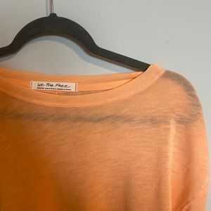 Free people Cassidy t-shirt peach medium